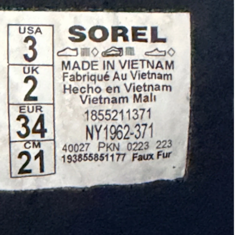 Sorel Boots Kids 3 Yoot Pac TP Sage Green Waterproof Snow EUC NY1962-371